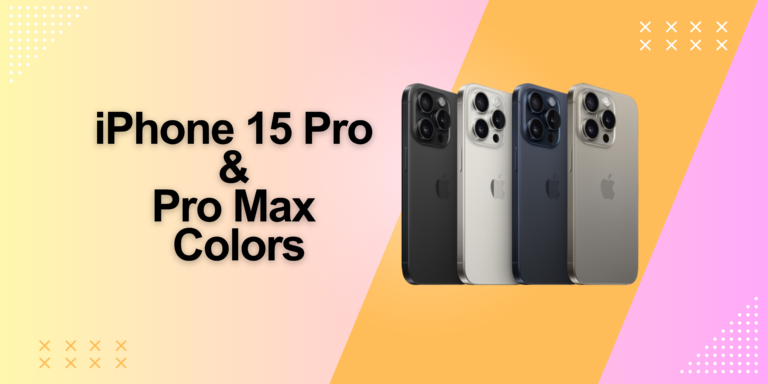 iPhone 15 Pro max Colors of titanium